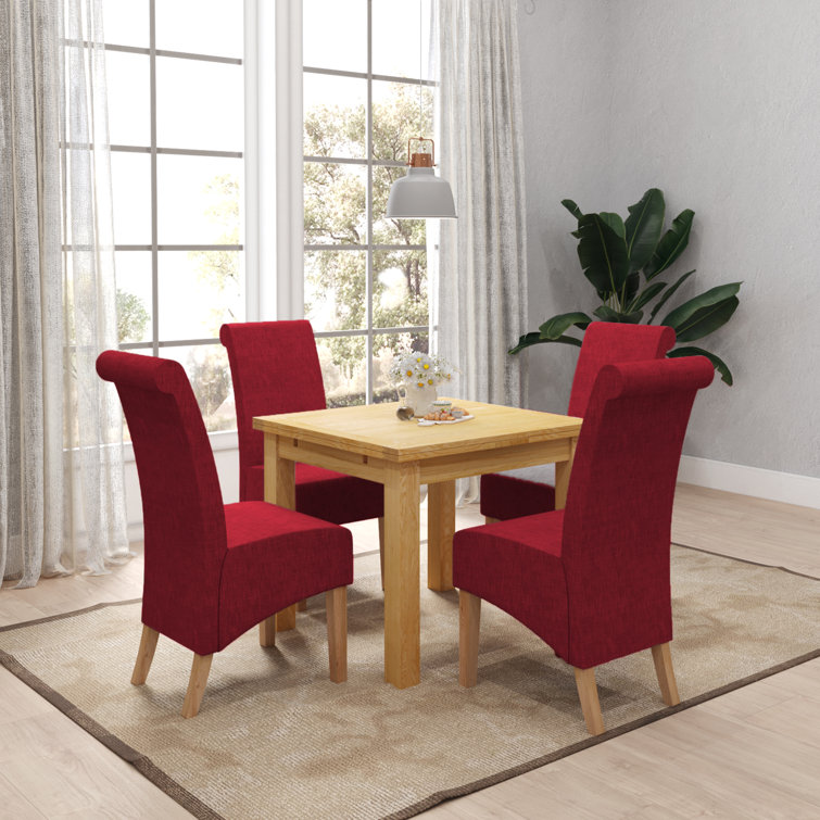 Red kitchen table online and chairs set